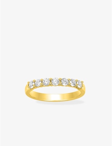 Bague 1/2 alliance en or...