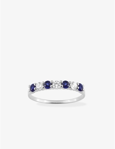 Bague 1/2 alliance en or...