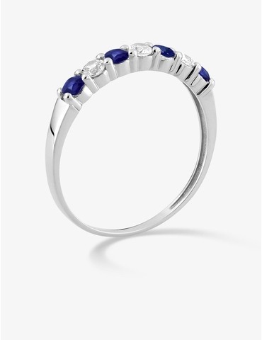 Bague 1/2 alliance en or...