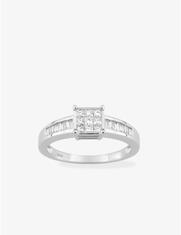 Bague en or blanc 750‰...