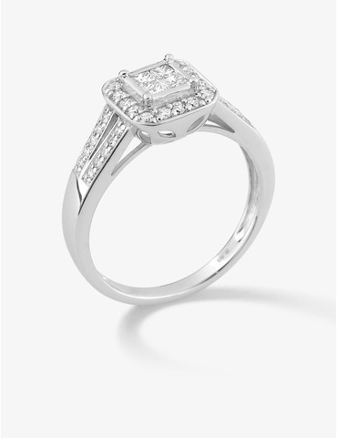 Bague en or blanc 750‰...