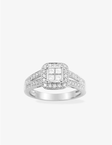 Bague en or blanc 750‰...