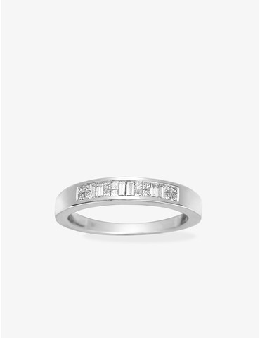 Bague 1/2 alliance en or...