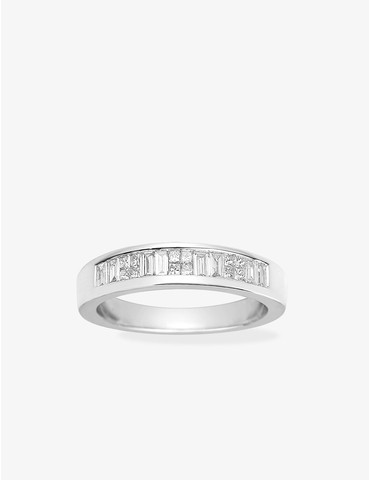 Bague 1/2 alliance en or...