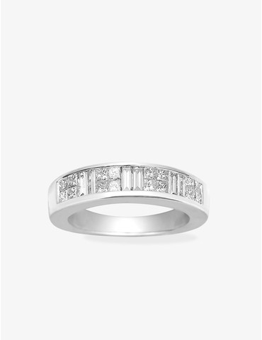 Bague 1/2 alliance en or...