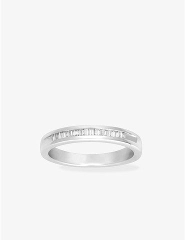 Bague 1/2 alliance en or...