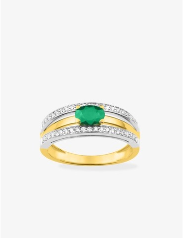 Bague type solitaire à 3...