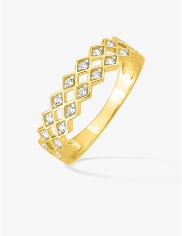 Bague en or jaune 750‰...