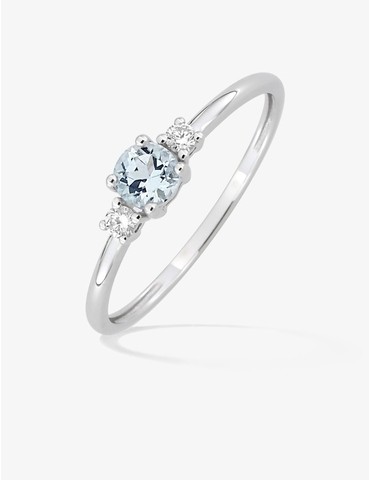 Bague en or blanc 750‰...