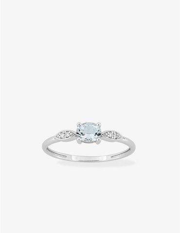 Bague en or blanc 750‰...