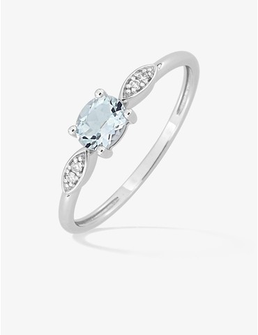 Bague en or blanc 750‰...