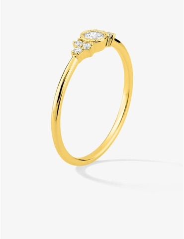 Bague en or jaune 750‰...
