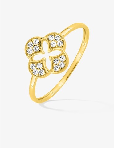 Bague fantaisie en or jaune...