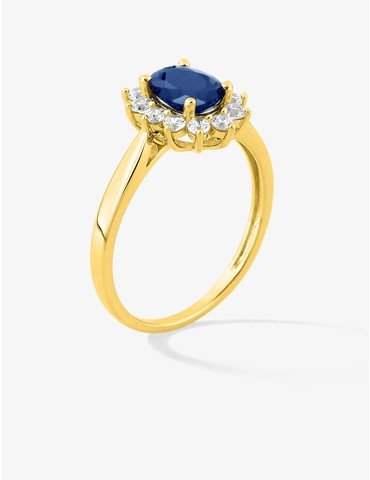 Bague solitaire en or jaune...