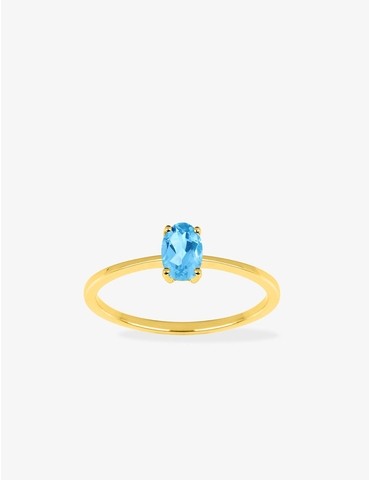 Bague solitaire en or jaune...