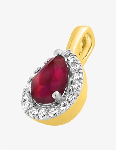 Pendentif rubis forme de...