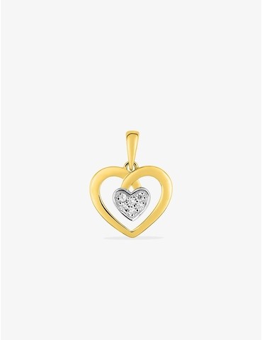 Pendentif cœur or 375 ‰...