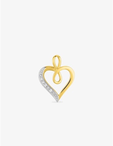 Pendentif cœur or 375 ‰...