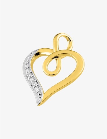 Pendentif cœur or 375 ‰...