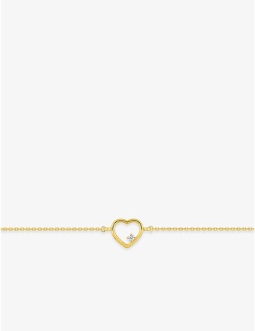 Bracelet cœur or 750 ‰...