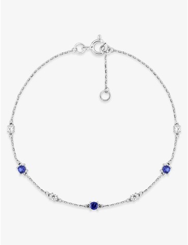 Bracelet or 750 ‰ blanc...