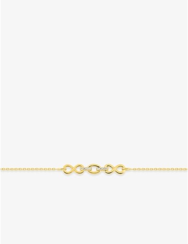 Bracelet motif infini or...