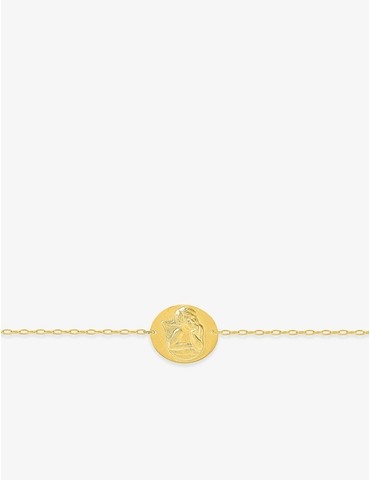 Bracelet plaque ange en or...