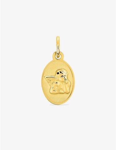 Médaille ange or jaune 375 ‰