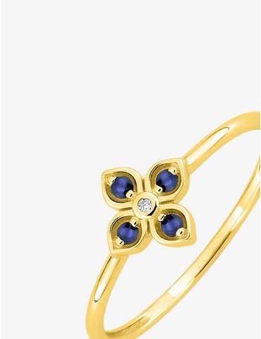 Bague en or jaune 375 ‰,...