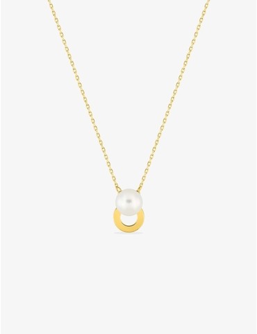 Collier en or jaune 375 ‰,...
