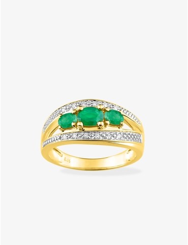 Bague or 750 ‰ jaune et...