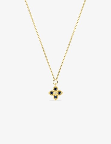 Collier floral or 375 ‰...