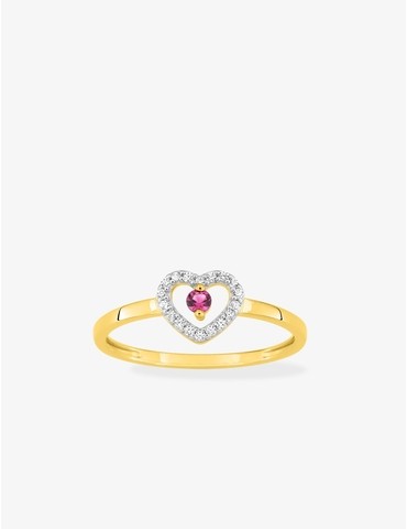 Bague or 375 ‰ jaune et...
