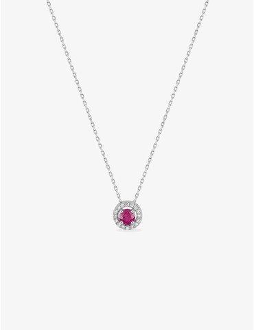 Collier rubis et oxydes de...