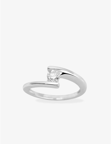 Bague solitaire diamant...