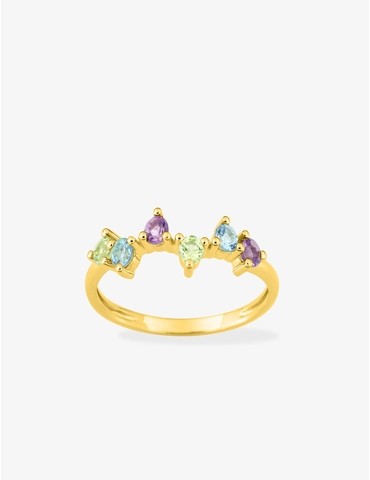 Bague en or jaune 375‰...