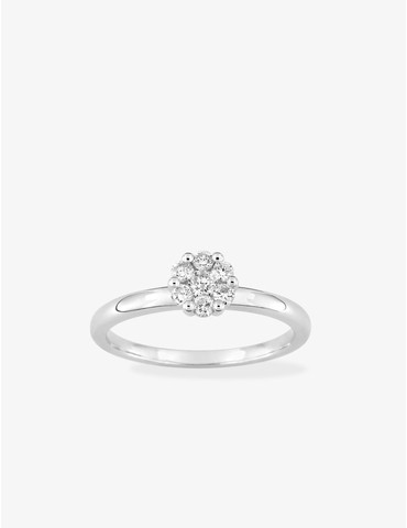 Bague en or blanc 750 ‰,...