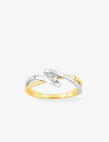 Bague solitaire en or...