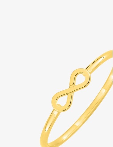 Bague motif infini en or...
