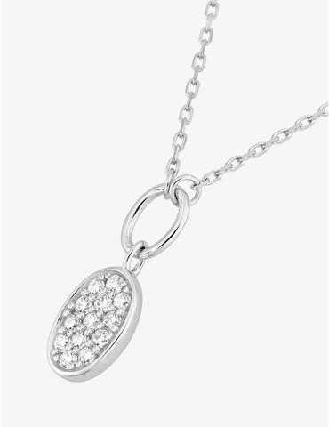 Collier en or blanc 375‰...