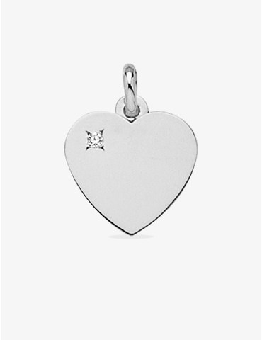 Pendentif cœur argent 925 ‰...