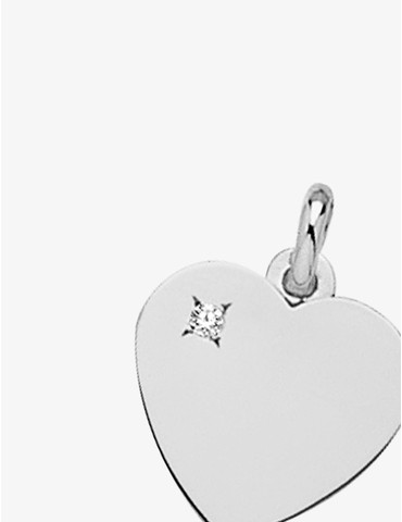 Pendentif cœur argent 925 ‰...