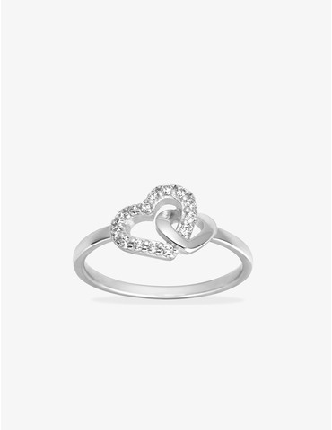 Bague cœurs entrelacés...