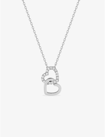 Collier cœur argent 925 ‰...