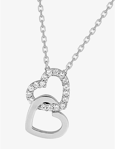 Collier cœur argent 925 ‰...