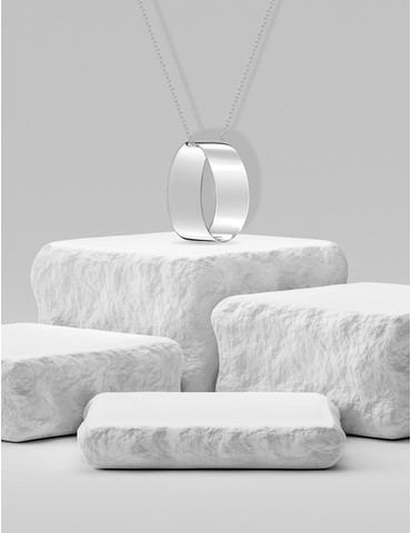 Collier argent 925 ‰ et anneau