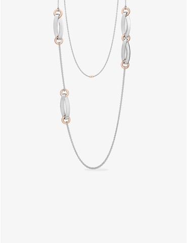 Sautoir bicolore argent 925 ‰