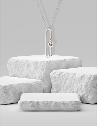 Collier fantaisie bicolore...