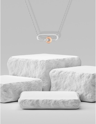 Collier fantaisie bicolore...