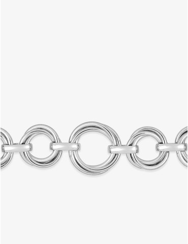 Bracelet argent 925 ‰, anneaux